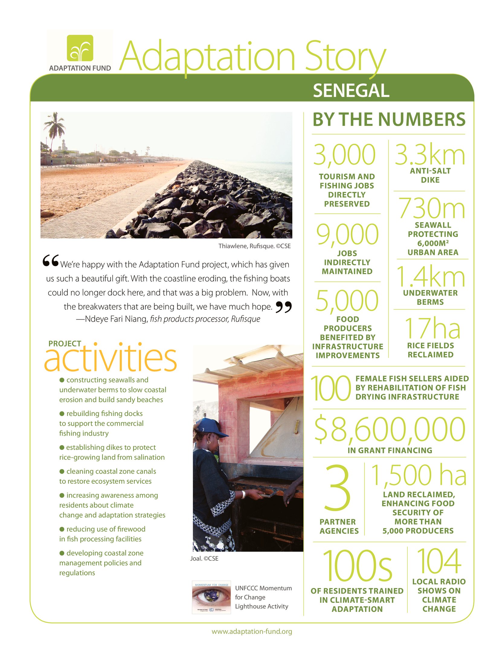 Adaptation Story, Senegal (verso)