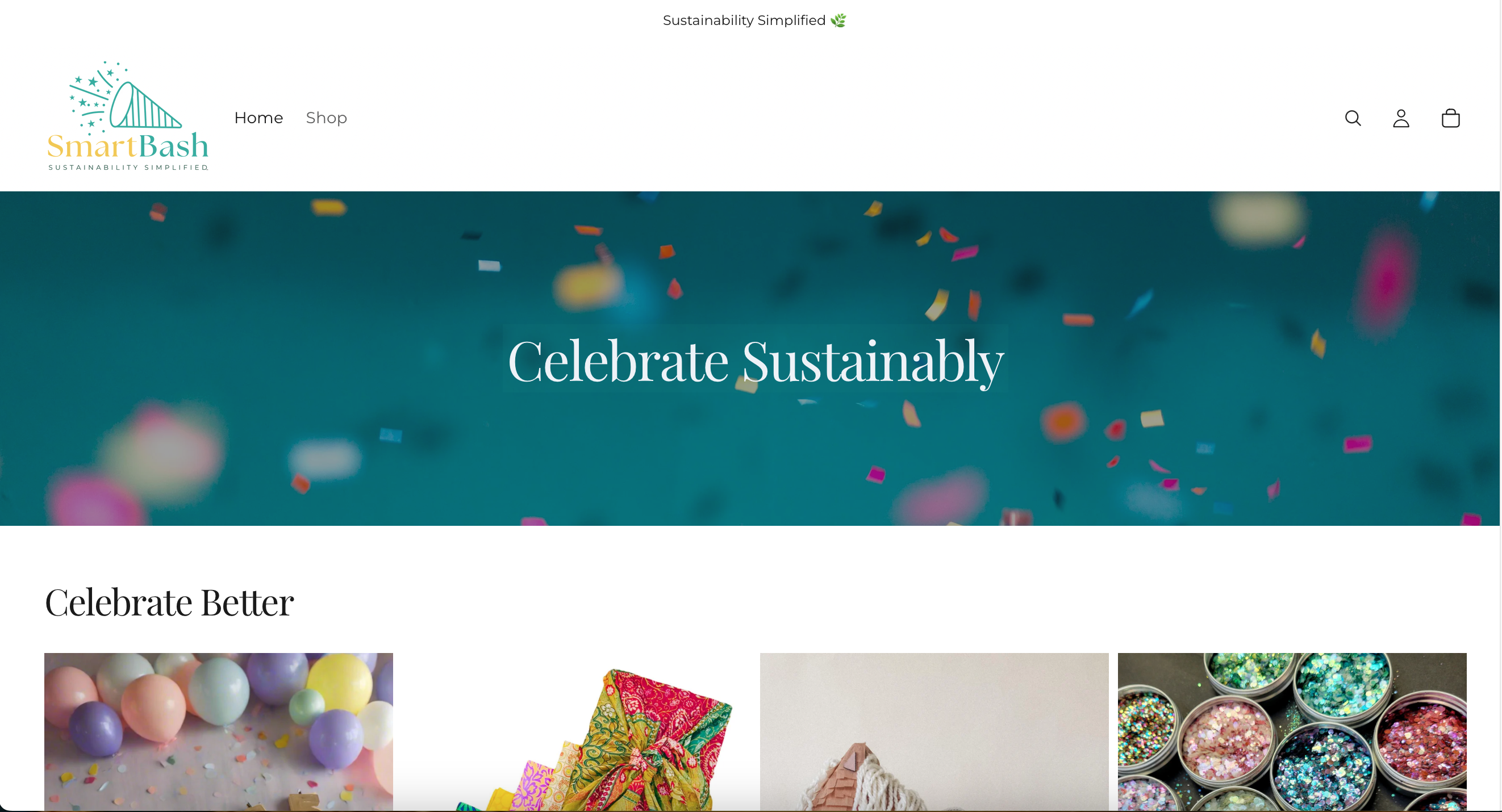 SmartBash — eco-friendly party supplies